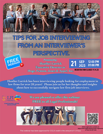 09 21 2023 Interviewing Tips Flyer 