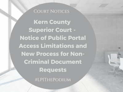 Kern County Superior Court Legal Professionals Inc LPI : Legal