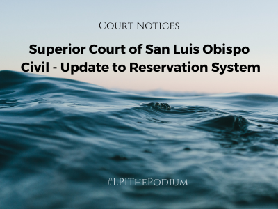 Superior Court of San Luis Obispo Legal Professionals Inc LPI