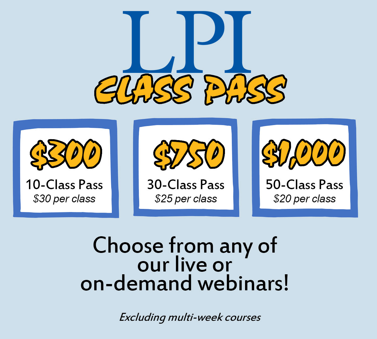 LPI Class Pass